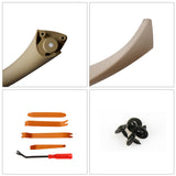 Inner Door Panel Handle and Interior Door Pull Outer Trim Cover Pull Strap Replacement for E90 E91 3 Series 323 325 328 330 335 2005-2012 Passenger Side