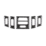 Front Air Conditioning Cover Stickers Interior Center Console Air Vent Trim AC Ventilation Conditioner Outlet Frame Decorations Compatible with E90 E92 E93 3 Series 2005-2012 Old Model Carbon Fiber