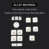 Inner Door Armrest Power Window Switch Button Trim Cover Sticker Replacement For Benz GLK ML GL A B C E G Class W204 W212 W246 W166 X166 X204 Tesla Modle S X
