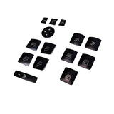 Inner Door Armrest Power Window Switch Button Trim Cover Sticker Replacement For Benz GLK ML GL A B C E G Class W204 W212 W246 W166 X166 X204 Tesla Modle S X