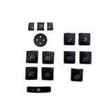Inner Door Armrest Power Window Switch Button Trim Cover Sticker Replacement For Benz GLK ML GL A B C E G Class W204 W212 W246 W166 X166 X204 Tesla Modle S X
