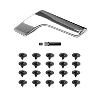 Matte Silver Interior Door Handle Repair Kit Inner Left Right Front or Inside Rear Driver Side Replacement for Mercedes W204 X204 C250 C300 C350 C400 C63 AMG GLK250 GLK300 GLK350 2047201171 2047201763