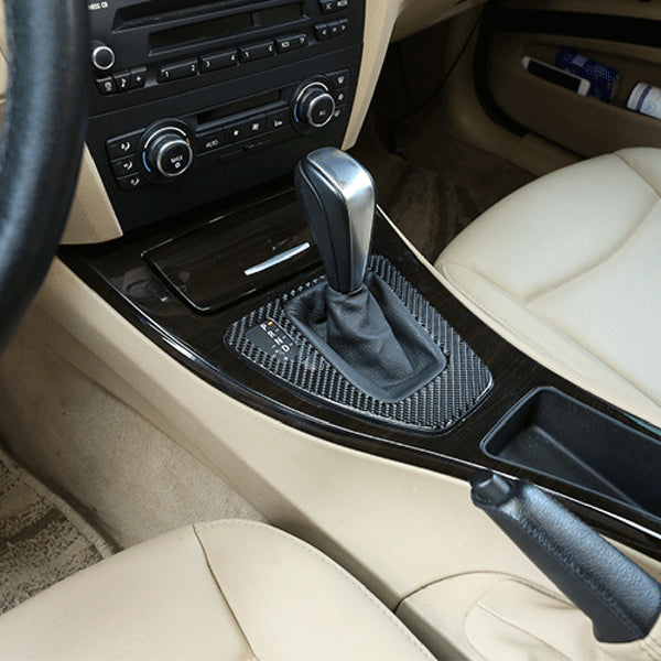 HIBEYO Carbon Auto Schaltknauf Abdeckung passt für BMW 3er G20 8er G14 8er  G15 X5 G07 Z4 G29 Schalthebel Kopfkappe Trim Aufkleber Gear Shift Knob  Cover Knob Schalthebel Schutz Verkleidung Zubehör-B 