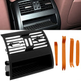 WODOFO GDR Rear Fresh Air Grille AC Vent Interior Center Console Air Vent Dashboard AC Ventilation Conditioning Outlet Replacement for 5 Series F10 F11 520 523 525 528 530 535 550 2010-2016